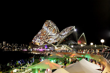 Image showing SYDNEY OPERA HOUSE, AUSTRALIA - MAY 28, 2014 - Reptile Snakeskin