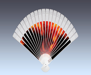 Image showing Colorful hand fan 