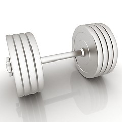 Image showing Metalll dumbbell