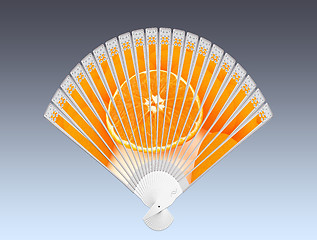 Image showing Colorful hand fan 