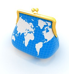 Image showing Purse Earth. On-line concept