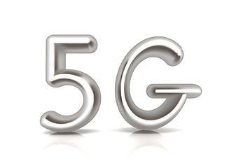 Image showing 5g modern internet network. 3d text 