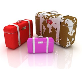 Image showing suitcases for travel 