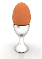 Image showing Easter egg on egg cup