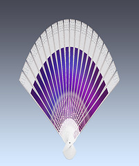 Image showing Colorful hand fan 