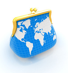 Image showing Purse Earth. On-line concept