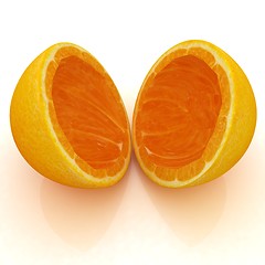 Image showing orange fruit on white background