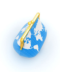 Image showing Purse Earth. On-line concept