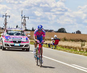 Image showing The Cyclist Marco Marzano