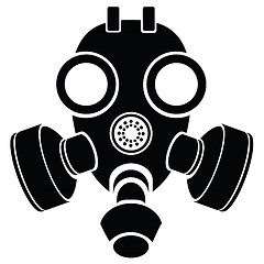 Image showing silhouette of gas mask