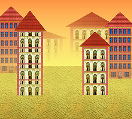 Image showing virtual city