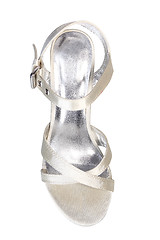 Image showing High heel in silver