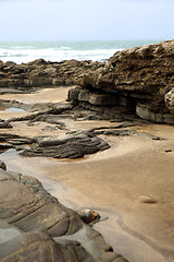 Image showing Moroccan coast in Dar Bouazza