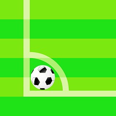 Image showing ball on the soccer field