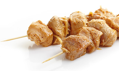 Image showing marinated pork kebab