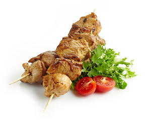 Image showing grilled pork meat kebab