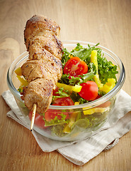 Image showing grilled pork meat kebab