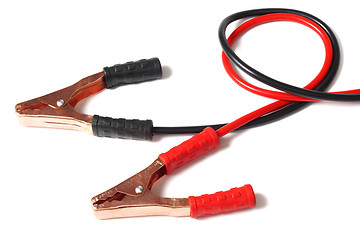 Image showing Jumper cables on white