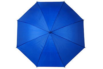 Image showing Opened blue umbrella