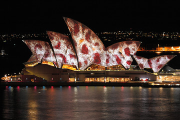 Image showing SYDNEY, NSW, AUSTRALIA - JUNE 2, 2014;  Sydney Opera House durin