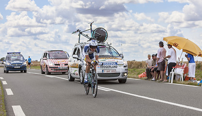 Image showing The Cyclist Johnny Hoogerland