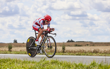 Image showing The Cyclist Yuri Trofimov 