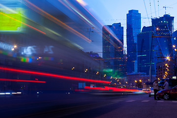 Image showing Moscow - May.22. Moscow city night landscape