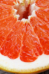 Image showing Grapefruit Slice Background