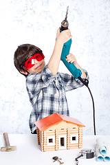 Image showing young repairman