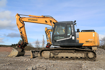 Image showing Hyundai Robex Crawler Excavator at Construction Site