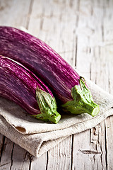 Image showing two fresh eggplants 