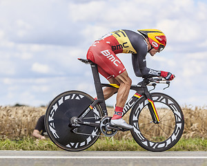 Image showing The Cyclist Philippe Gilbert