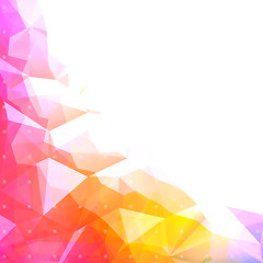 Image showing Geometric abstract low poly background