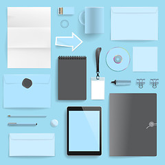 Image showing Corporate identity template