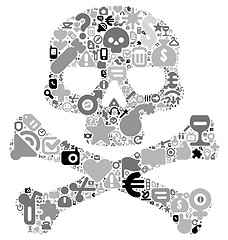 Image showing Concept of human skull