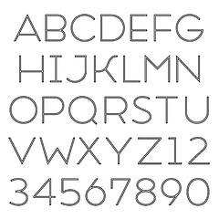 Image showing Handmade sans-serif font