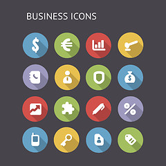 Image showing Flat Icons For Business