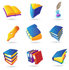 Image showing Icons for books