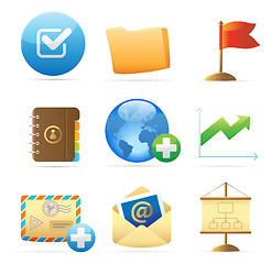 Image showing Icons for business metaphor