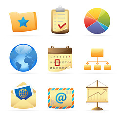 Image showing Icons for business metaphor