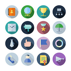 Image showing Flat Design Icons For Business