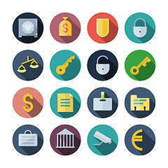 Image showing Flat Design Icons For Business