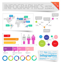 Image showing Infographic design elements