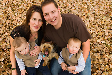 Image showing Family in autumn