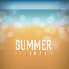 Image showing Summer holiday tropical beach background