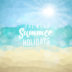 Image showing Summer holiday tropical beach background