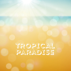 Image showing Summer holiday tropical beach background