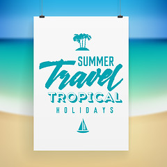 Image showing Summer holiday poster design