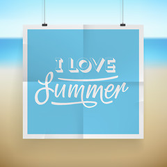 Image showing Summer holiday poster design