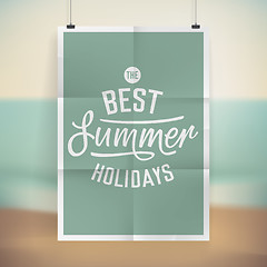 Image showing Summer holiday poster design